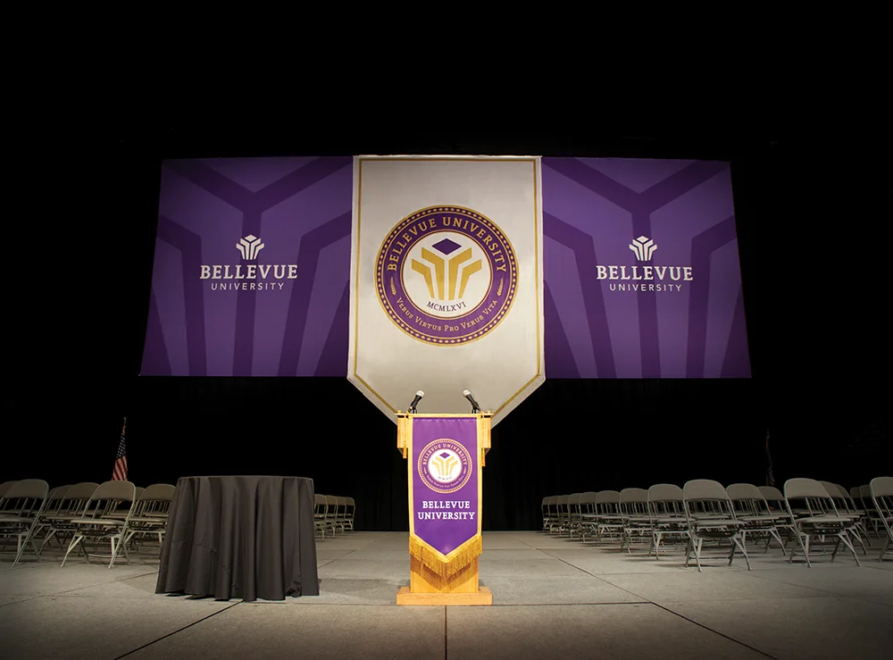 Bellevue University Graduation Ceremony Banners